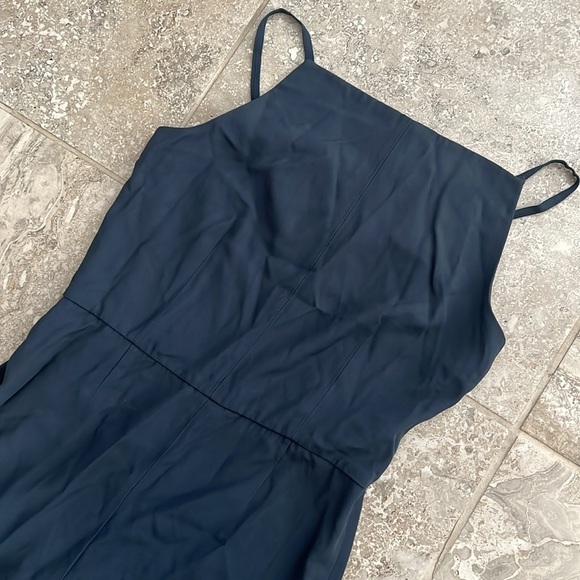 Theory Square Neck Sleeveless Jumpsuit, Navy Size 6 New w/Tag Retail $395 - Picture 8 of 11